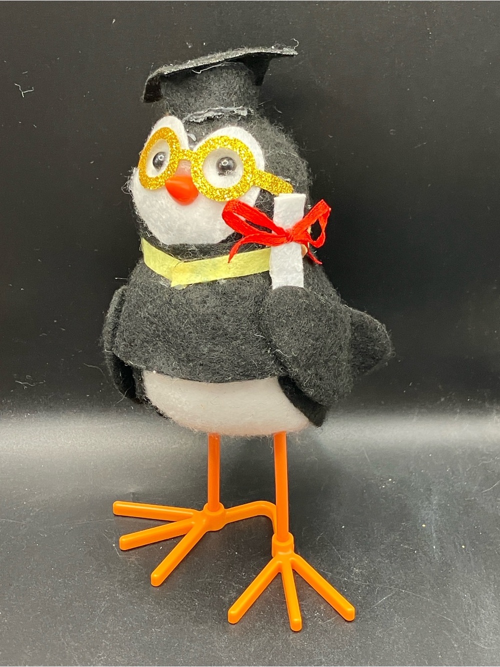 Graduate Scholar Bird Owl Graduation Decor Grad Felt